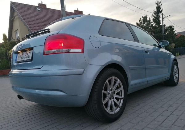 Audi A3 cena 18500 przebieg: 169398, rok produkcji 2006 z Janowiec Wielkopolski małe 529